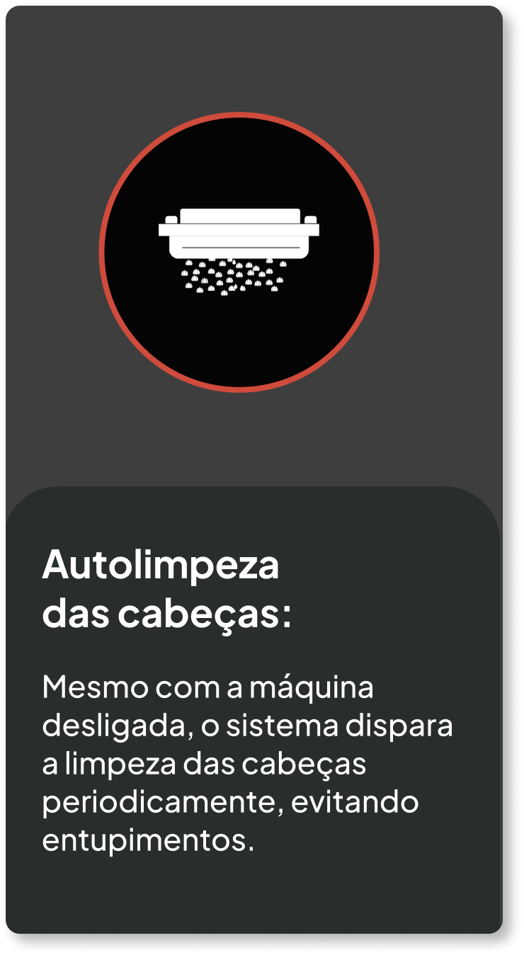 Auto limpeza  das cabeças_